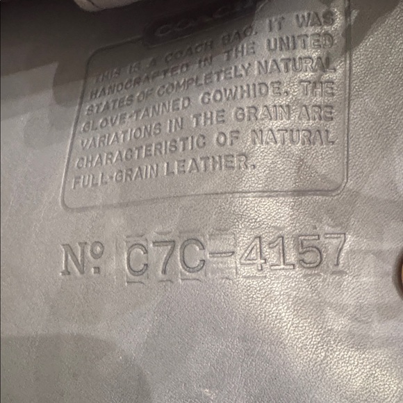 Coach Vintage LavenderLeather Tote Bag with Adjustable Strap - Picture 5 of 6